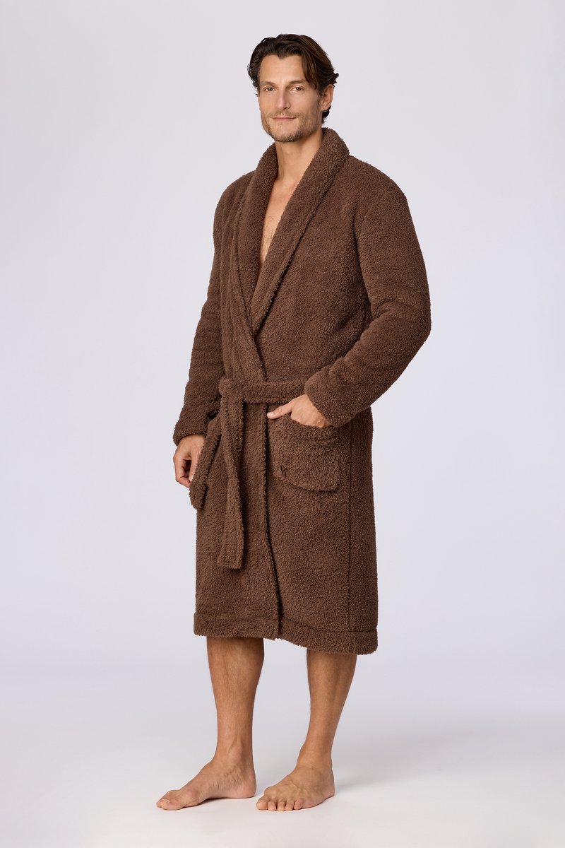 Woody Heren kamerjas bruin - maat M