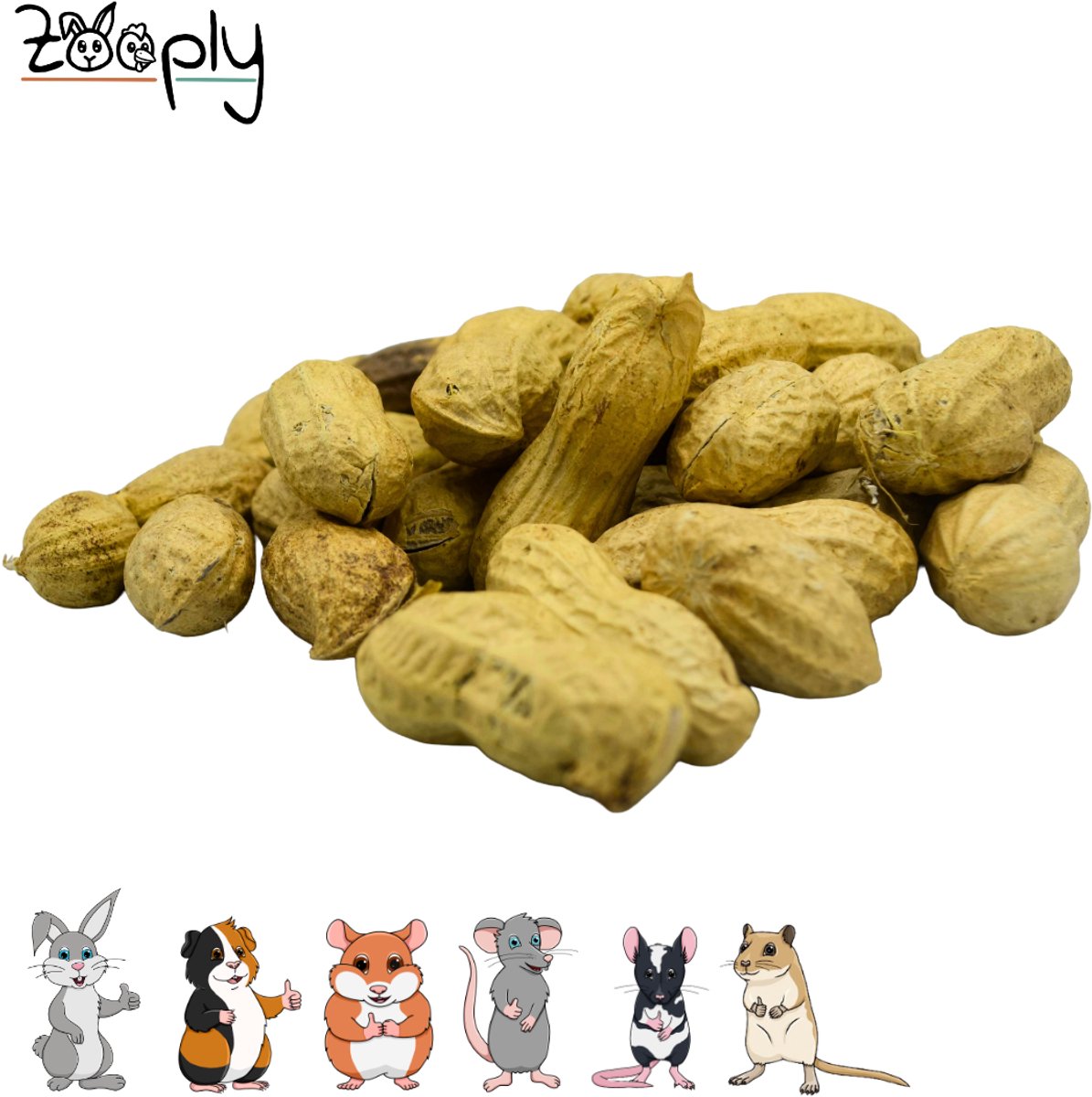 Zooply Doppinda's - Kruiden & Snacks - 100% natuurlijk - Voor konijnen & cavia's - 125 gram