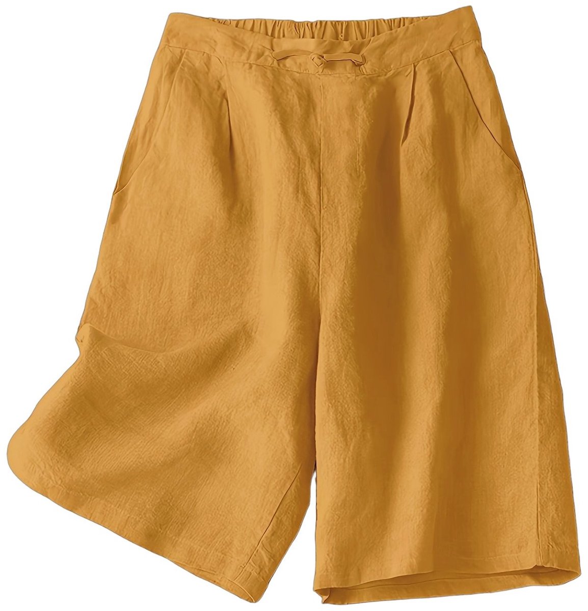 Currero Jorts Dames Jeans Short Korte Spijkerbroek Baggy Fit – Cargo Short Zomer Grote Maten Oranje