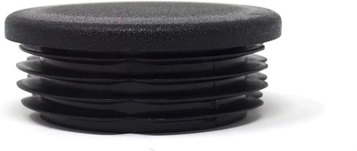 - Lamellenstoppen - Ronde buizen - Zwart - Robuust en eenvoudig te monteren - Voor buizen van 44,8-47,2 mm - 4 stuks