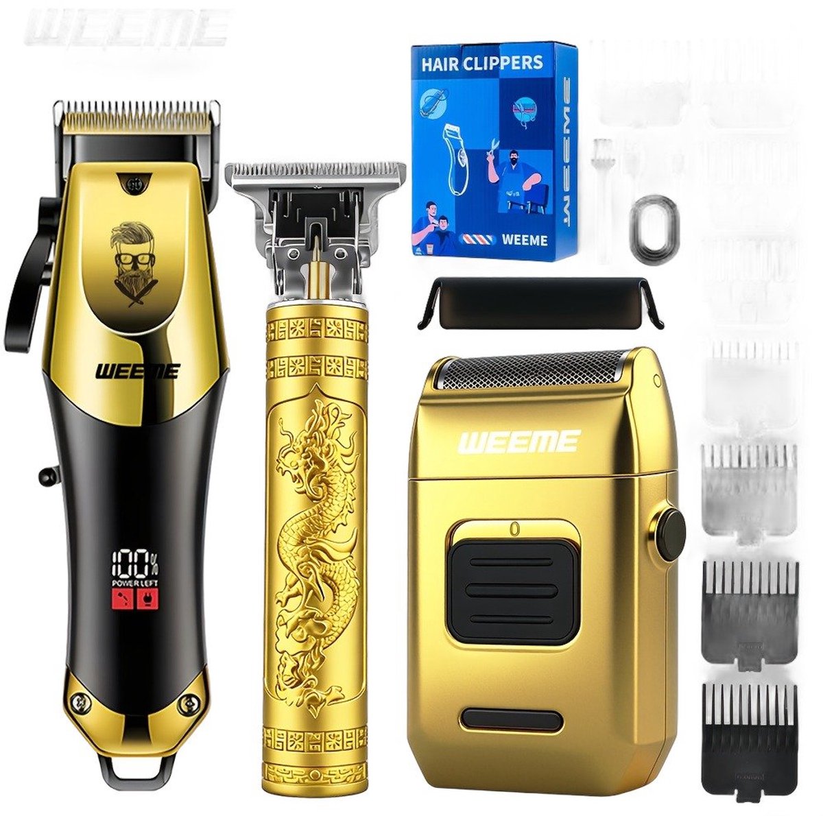 Currero Foil Shaver - Scheerapparaat Mannen - Hoofd Scheerapparaat - Head Shaver - Tondeuse met Trimmer - Lichaam en Baard - Oplaadbaar