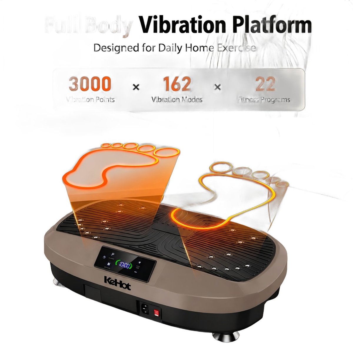 Currero Vibration Plate - Trilplaat Fitness - Vibratieplaat - Trilplaat - Fitnessapparaat - Bloedsomloop - Thuis Trainen