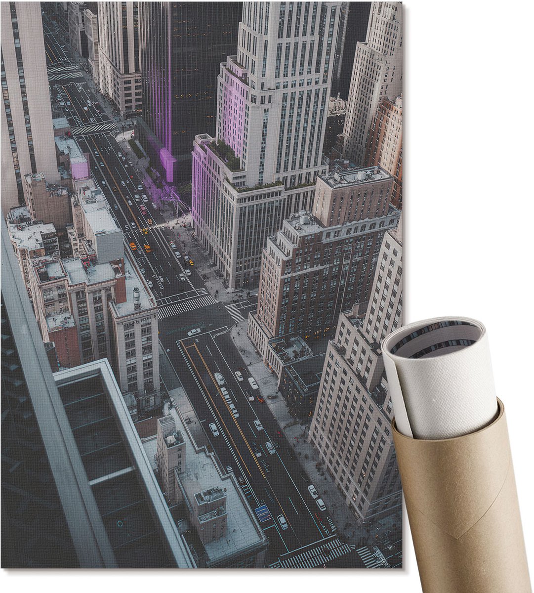 Coloray Polycanvas Poster - Stedelijke Energie, Fotografie - A4 - Grijs Wandposter - Rechthoek - Muurdecoratie - Woonkamer, Slaapkamer, Kantoor - Modern