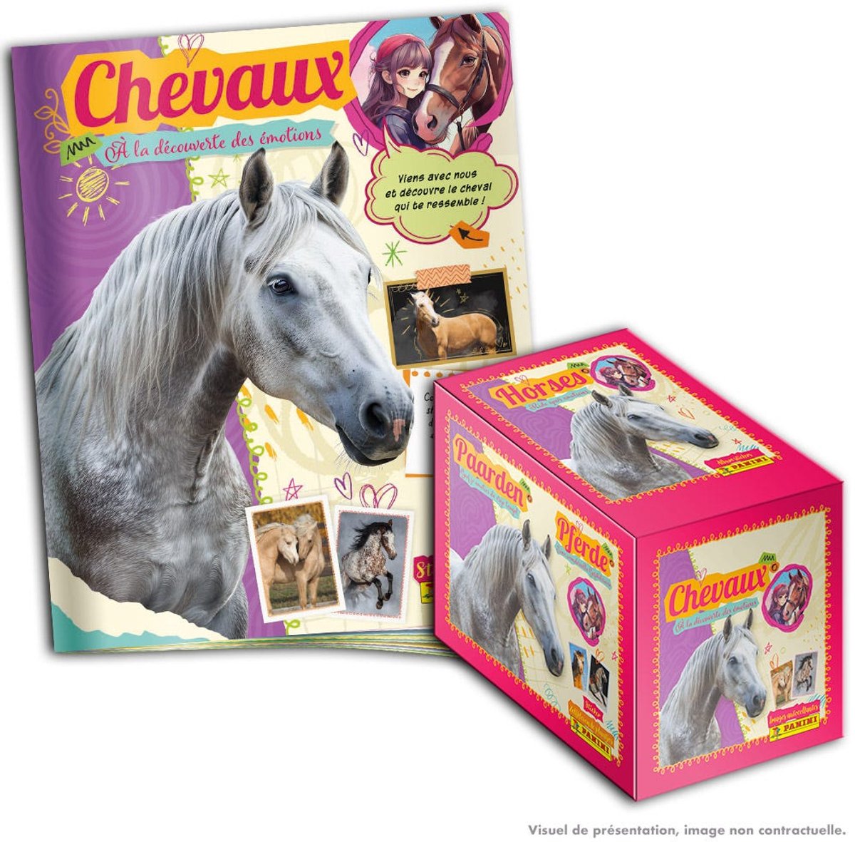 Paarden, gevoelens ontdekken - Stickercollectie - Promo Pack Panini in het frans