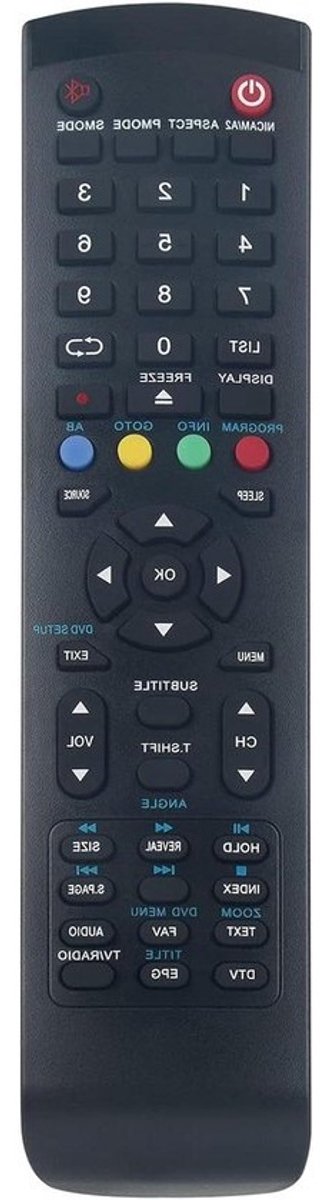 Afstandsbediening - Universele Controller - TV Bediening - Eenvoudige Installatie - 10 Meter Bereik - Zwart