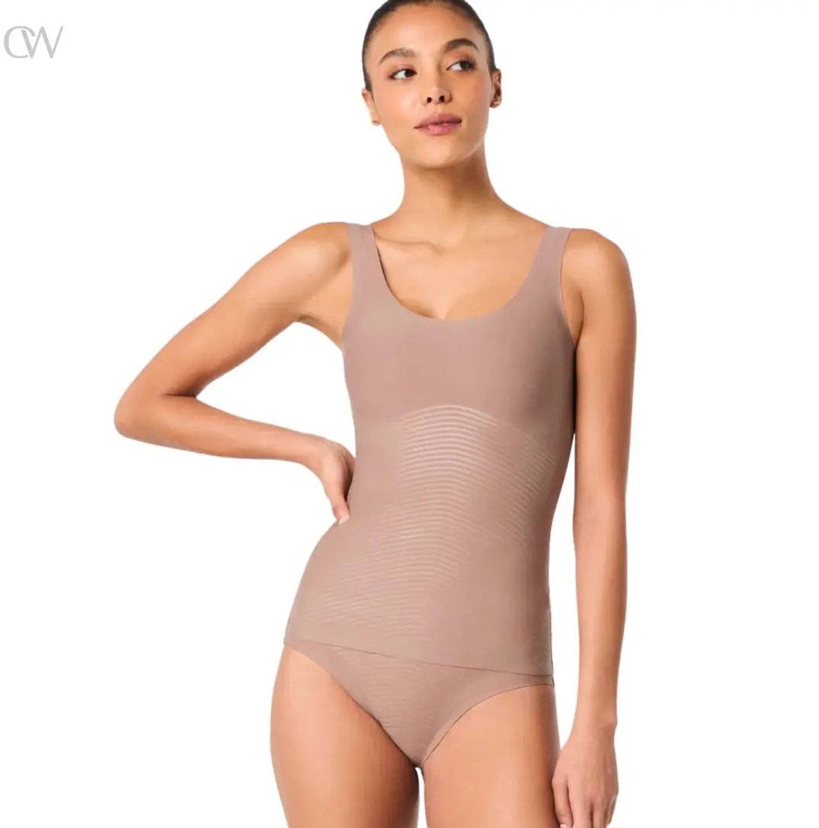 Invisible Supima® Cotton Tank | Dark Nude