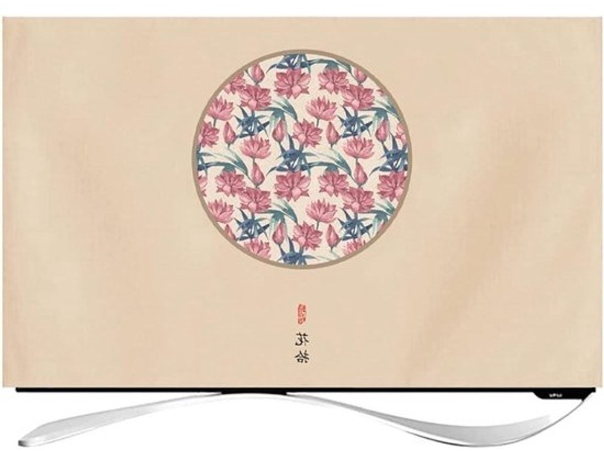 TV Hoes - Scherm Beschermhoes - Stofvrij Houden - Ademend Materiaal - Tot 65 inch - Paars