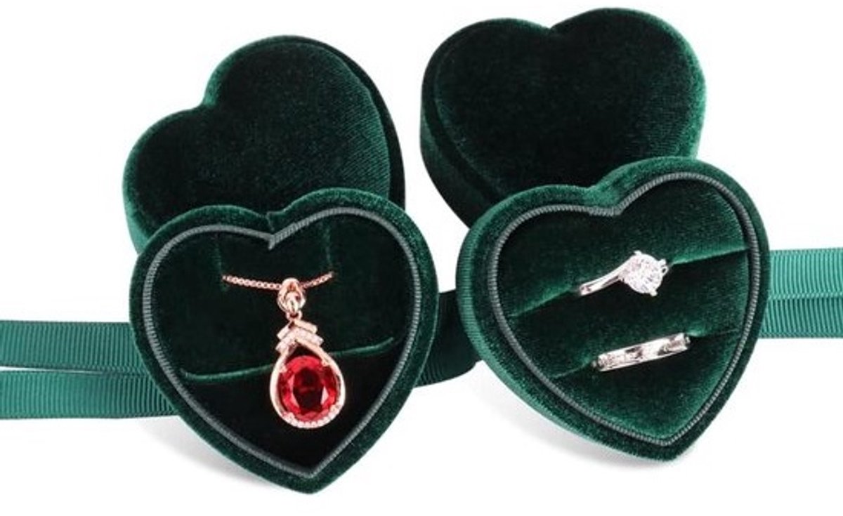 Corduroy Sieraden Doosjes - Juwelendoosje Giftbox - Sieraden Opbergen - Zacht Velvet Interieur - 5.5 x 5 x 3.5 cm