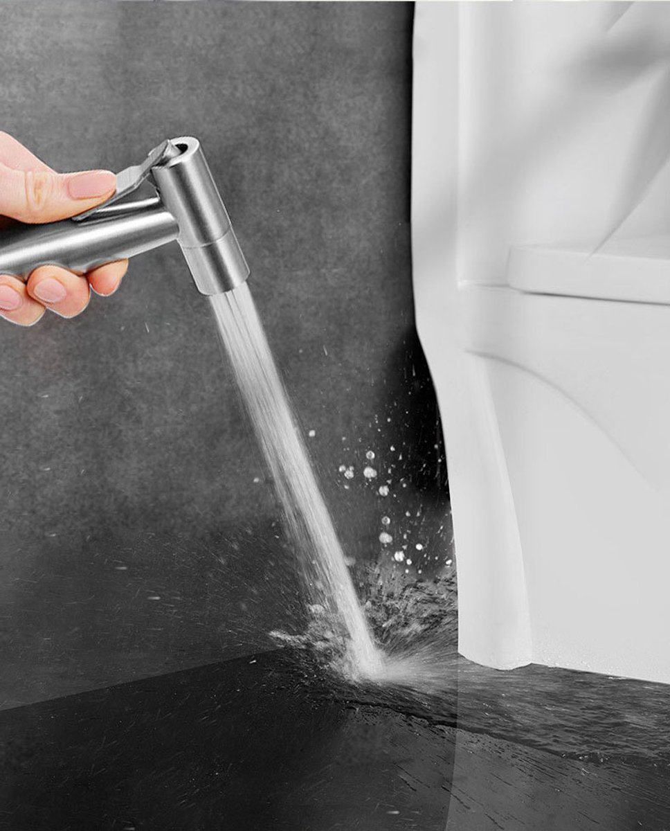 Toiletbidet - Badkameraccessoires - Zilver