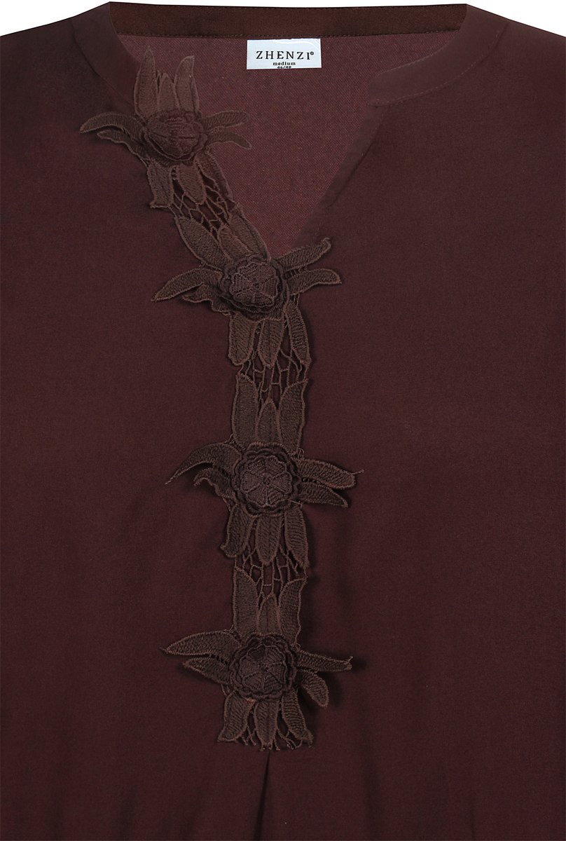 ZHENZI blouse 3/4 mouw