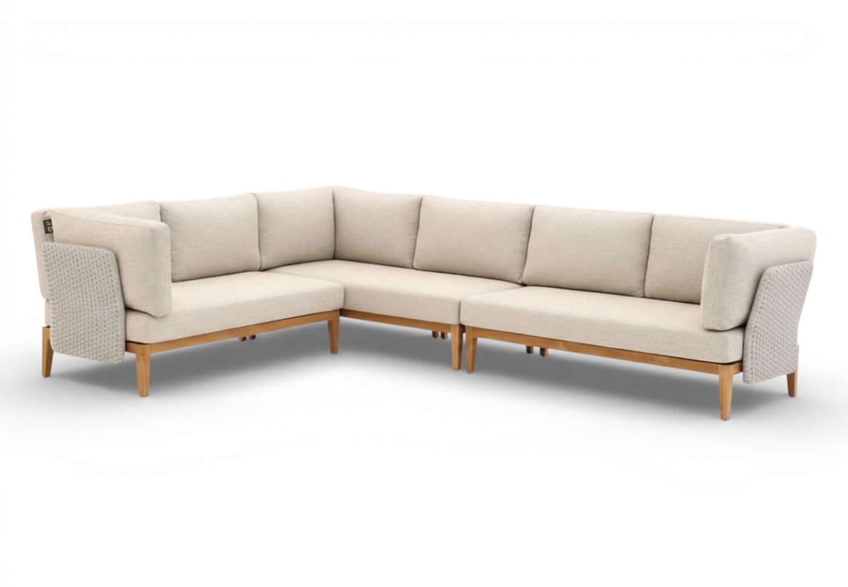 Apple Bee Lisa Teak Loungeset Nr. 4 - 221x280 cm - Rechts Lang