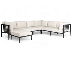 Belito Daan XL Loungeset | Alu | 320x245 cm | Nr. 4 Links incl. Hocker