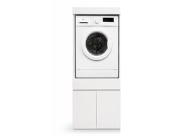 Dastium Home - Enkele Wasmachine Ombouw - Wasmachinekast - Wasmachine Verhoger - Wasmachine Meubel - Wasmachine en Droger Ombouw - Wasmachine Kast Wasdroger Kast