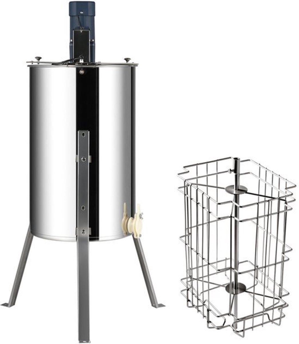 Honing Extractor Elektrisch - 2/4 Frame Capaciteit - RVS Materiaal - Bijenteelt Gereedschap - Honingspinner