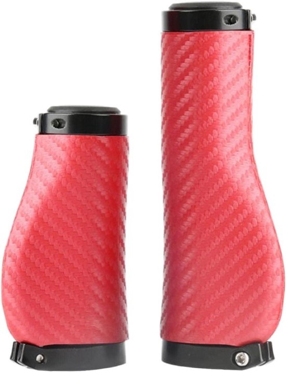 Fiets Stuurgrepen - Handvatten Mountainbike - Comfortabel Fietsen - Universele Pasvorm - 22.2mm Diameter - Rood