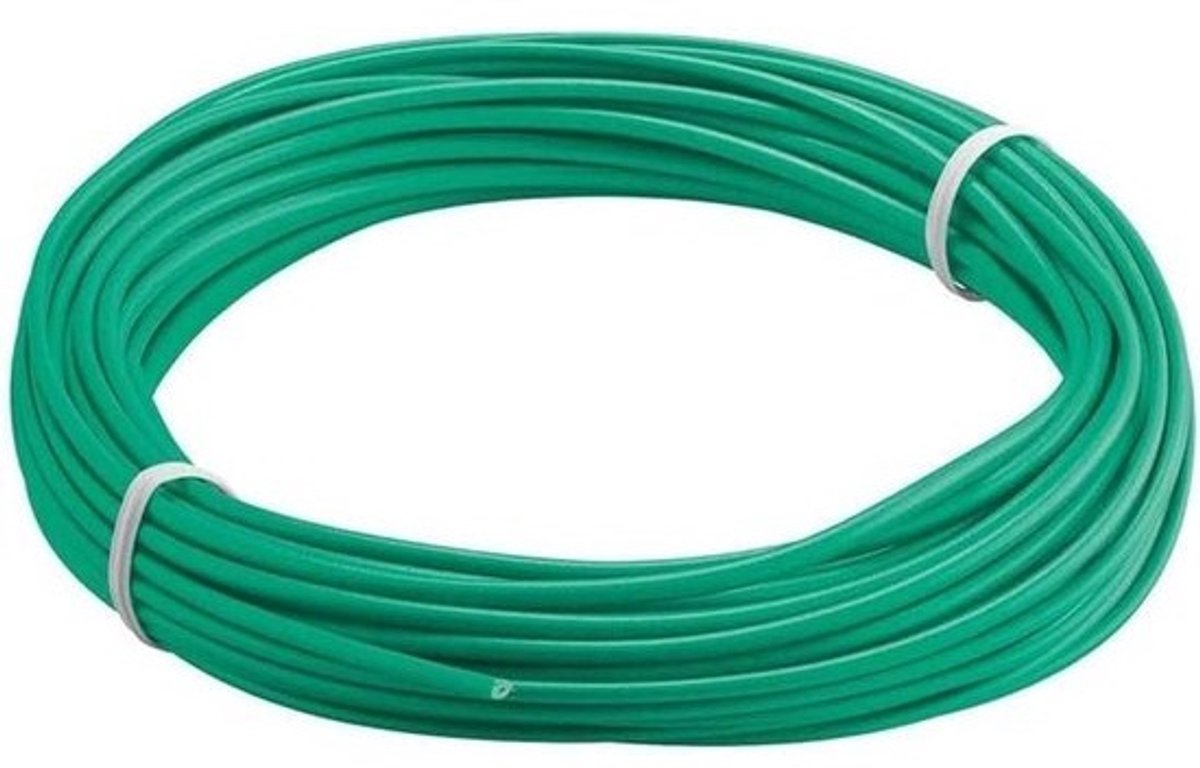 Geïsoleerd koperdraad - Elektrische leiding Modelbouwkabel - Modelbouw en elektra - Flexibele PVC-isolatie - 10 meter - Groen