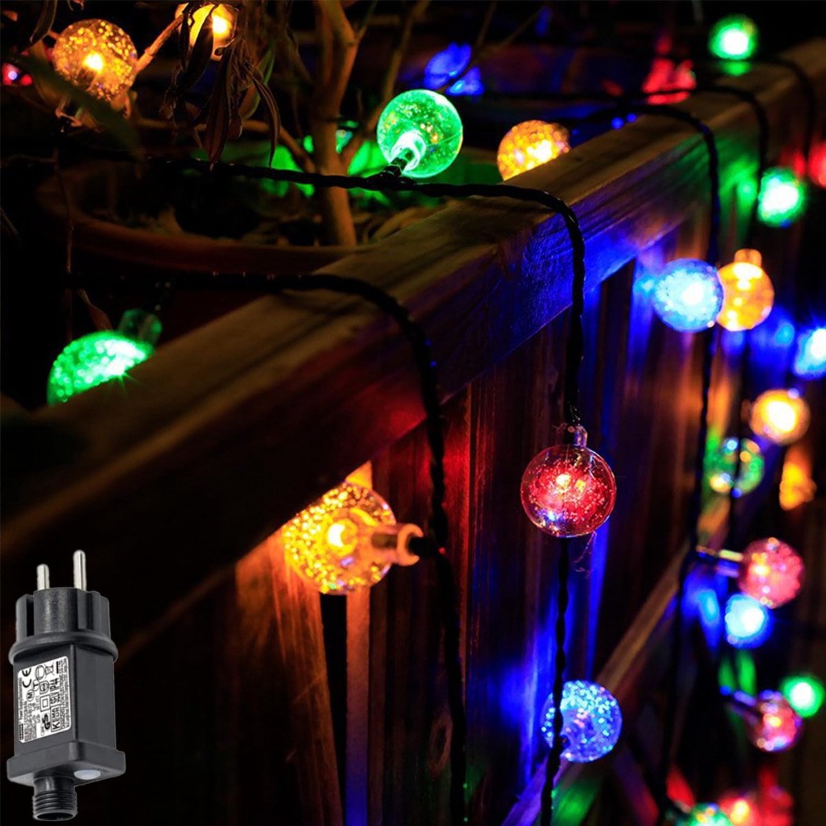 Campinglichtsnoer 10m - 100 LED - Met Stekker - IP44 Waterdicht - 8 Standen - Binnen en Buiten