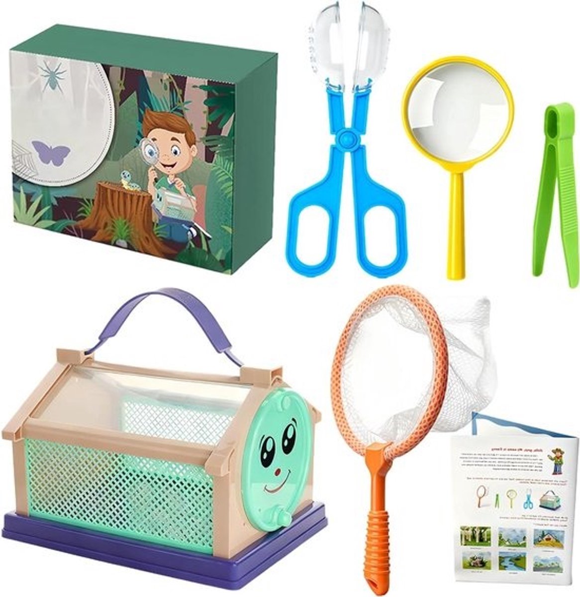 Buiten Verkenner Set - Natuur Ontdekking Set - Kinderen Verkennen - Inclusief Vergrootglas - 21 x 16 x 7 cm