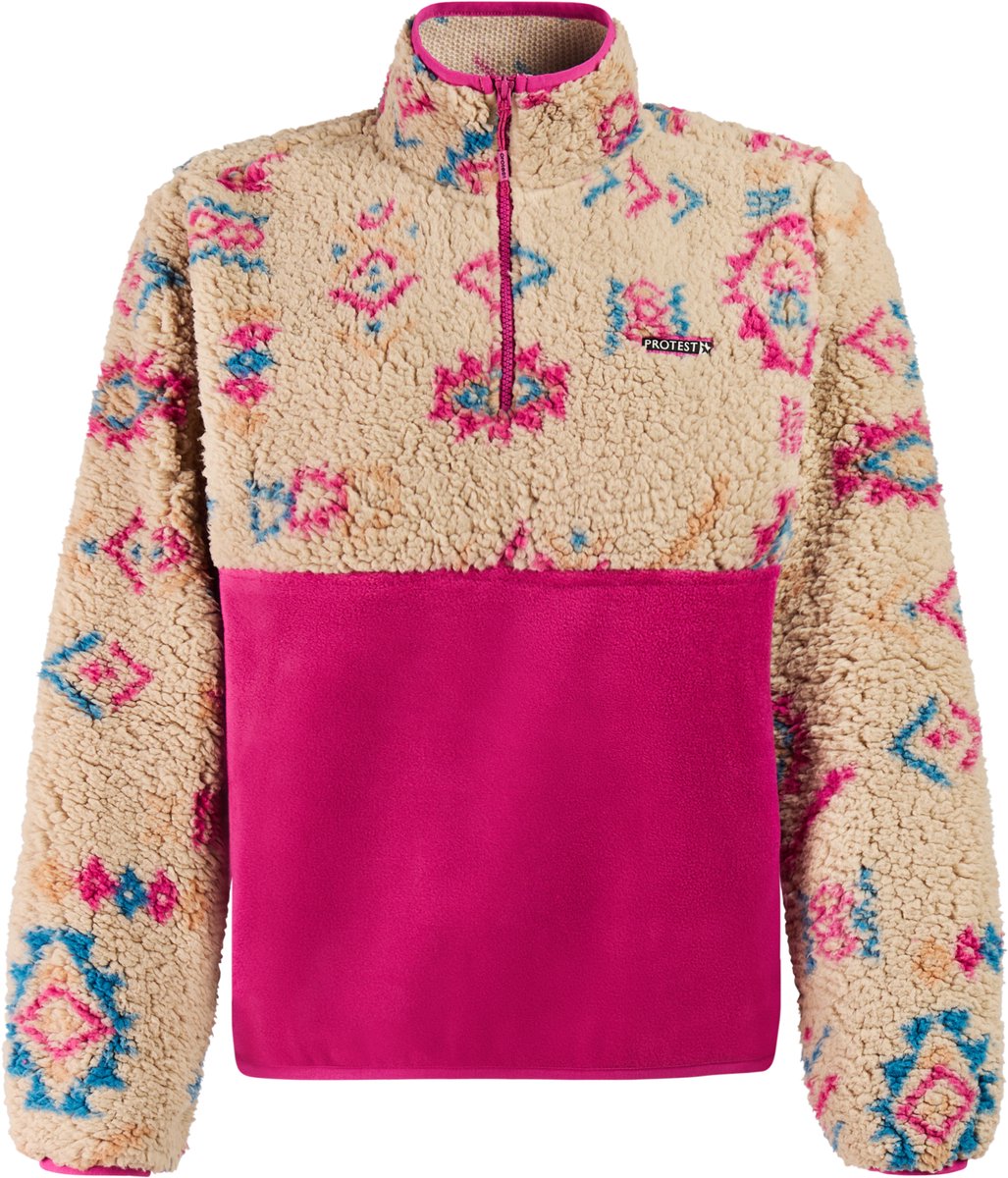 Protest PRTDotty Sweater Dames Trui Fleece 1/4 rits Paars