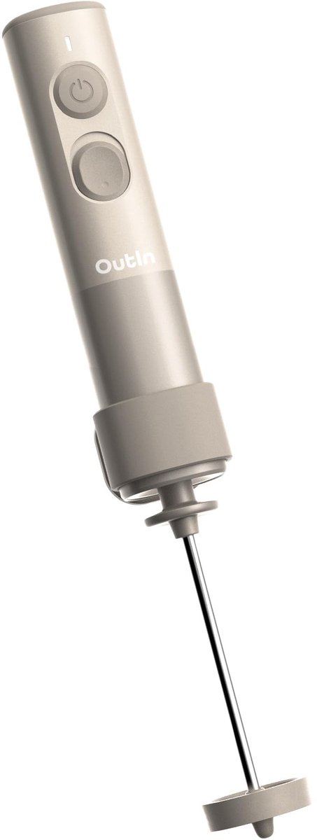 Melkopschuimer Elektrisch Oplaadbaar Handmodel USB-C Draagbare Melkklopper voor Cappuccino Latte met Reisetui Zilver