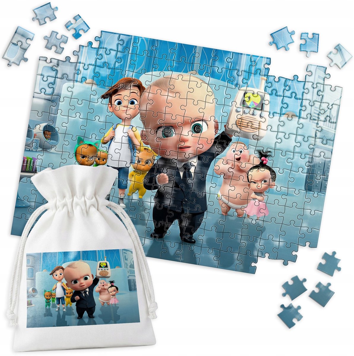 Merkloos Puzzel 192 Stukjes - Kinderfilmposter thema
