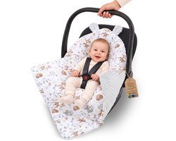 Kinderwagendeken Minky zacht het hele jaar door buggy autostoel 90×90 cm