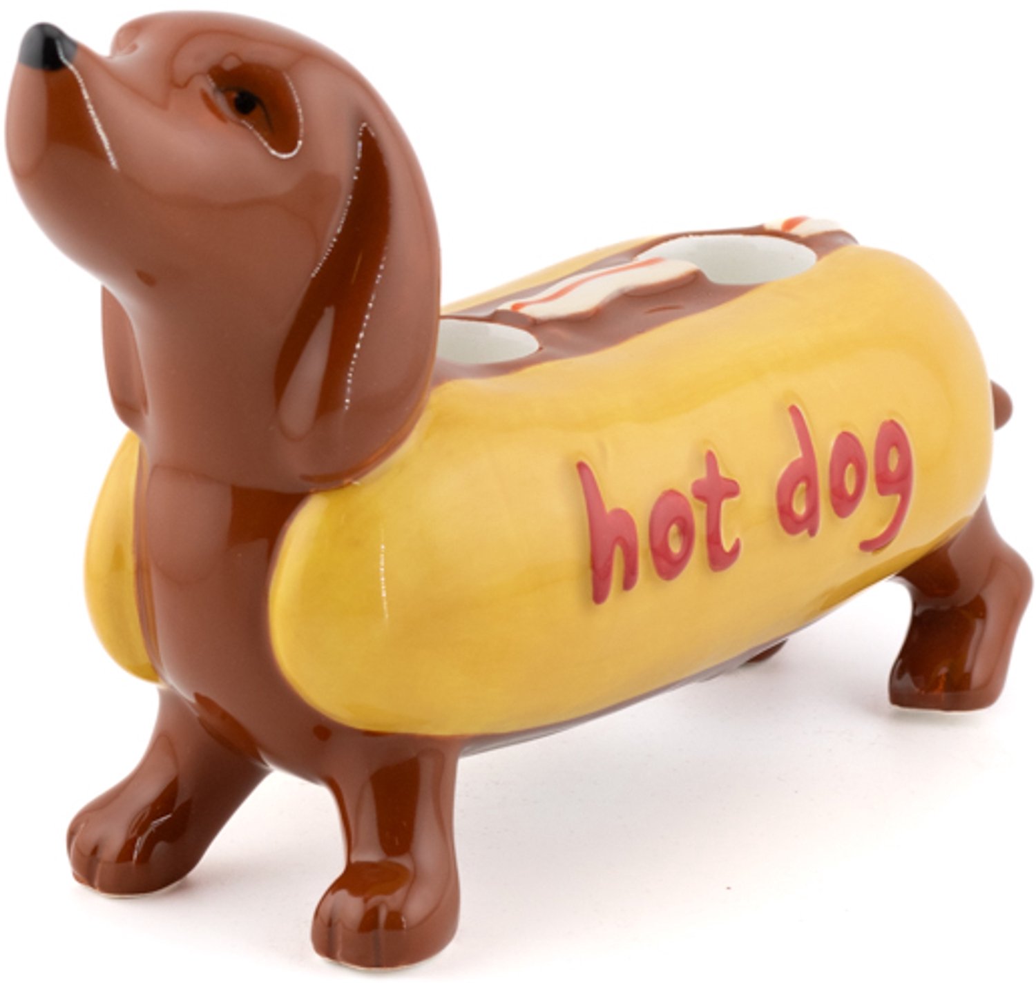 Aardewerk kaarsenstandaard Hotdog