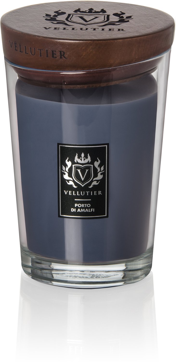 Vellutier Geurkaars Large Porto di Amalfi - 16 cm / ø 11 cm Blauw