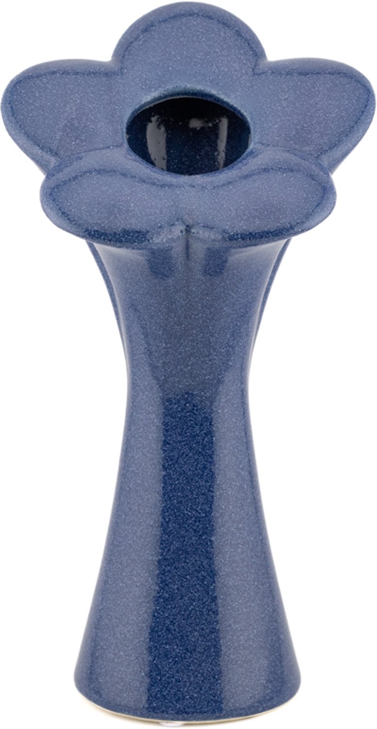 Vaas bloem blauw L