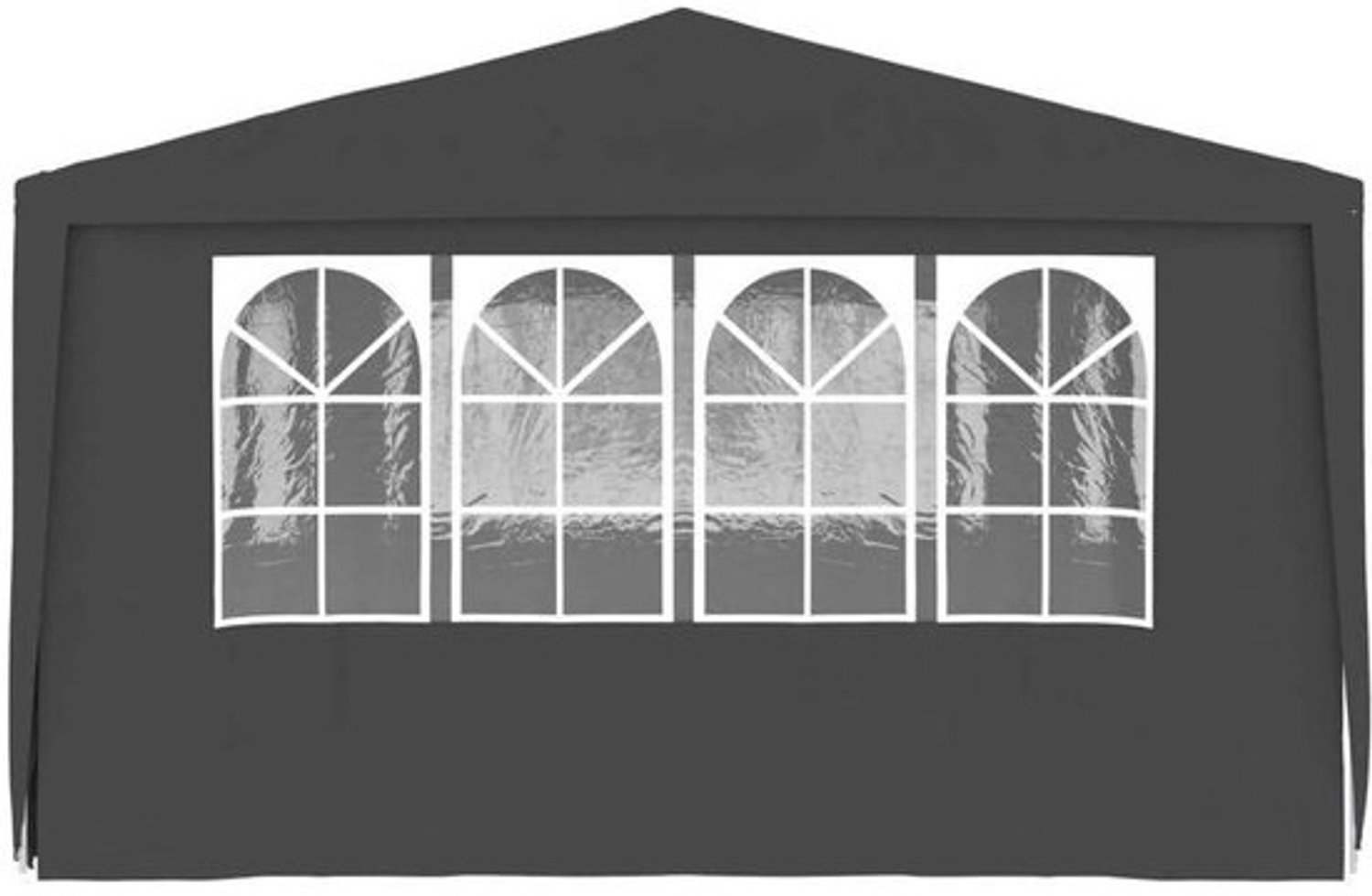Partytent - met zijwanden - Tuinpaviljoen - evenemententent - Voor feestelijke bijeenkomsten - Waterafstotend - UV-bestendig - 4 x 6 meter - Grijs