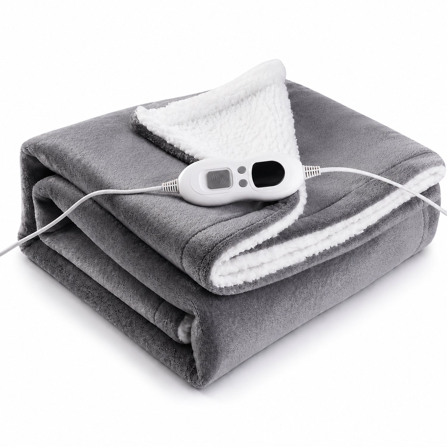 GlowUp AC XXL Elektrische Warmtedeken 180 x 150 - Extra Grote Warmtedeken - Zachte Fleece - 6 Warmtestanden - Wasbaar