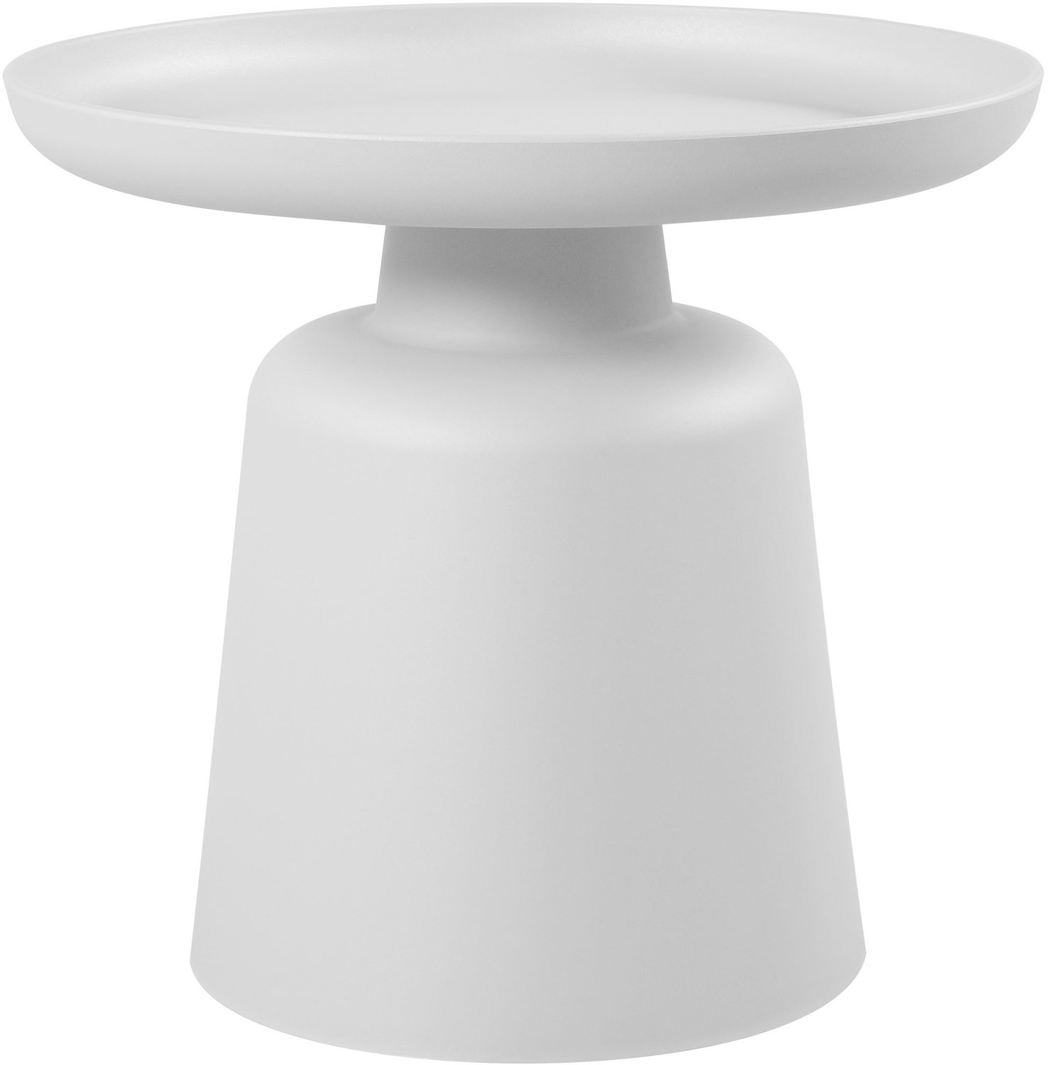 CLP Bijzettafel Nikko - Rond - Voor Binnen en Buiten - wit