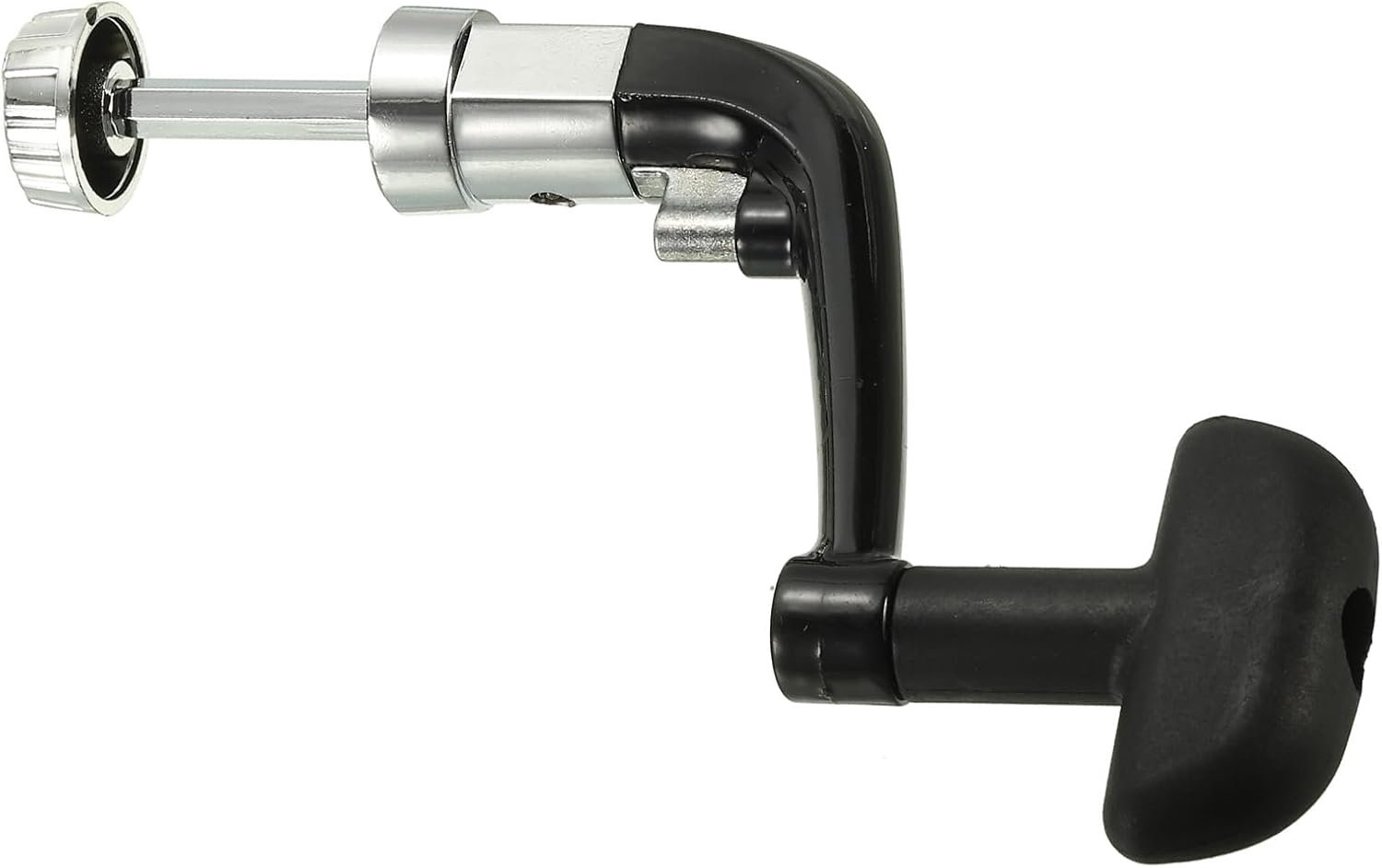 Vervangend onderdeel vismolen 125 mm - metalen crank - draaiknop met plastic grip - duurzaam en lichtgewicht - ServiceTopper