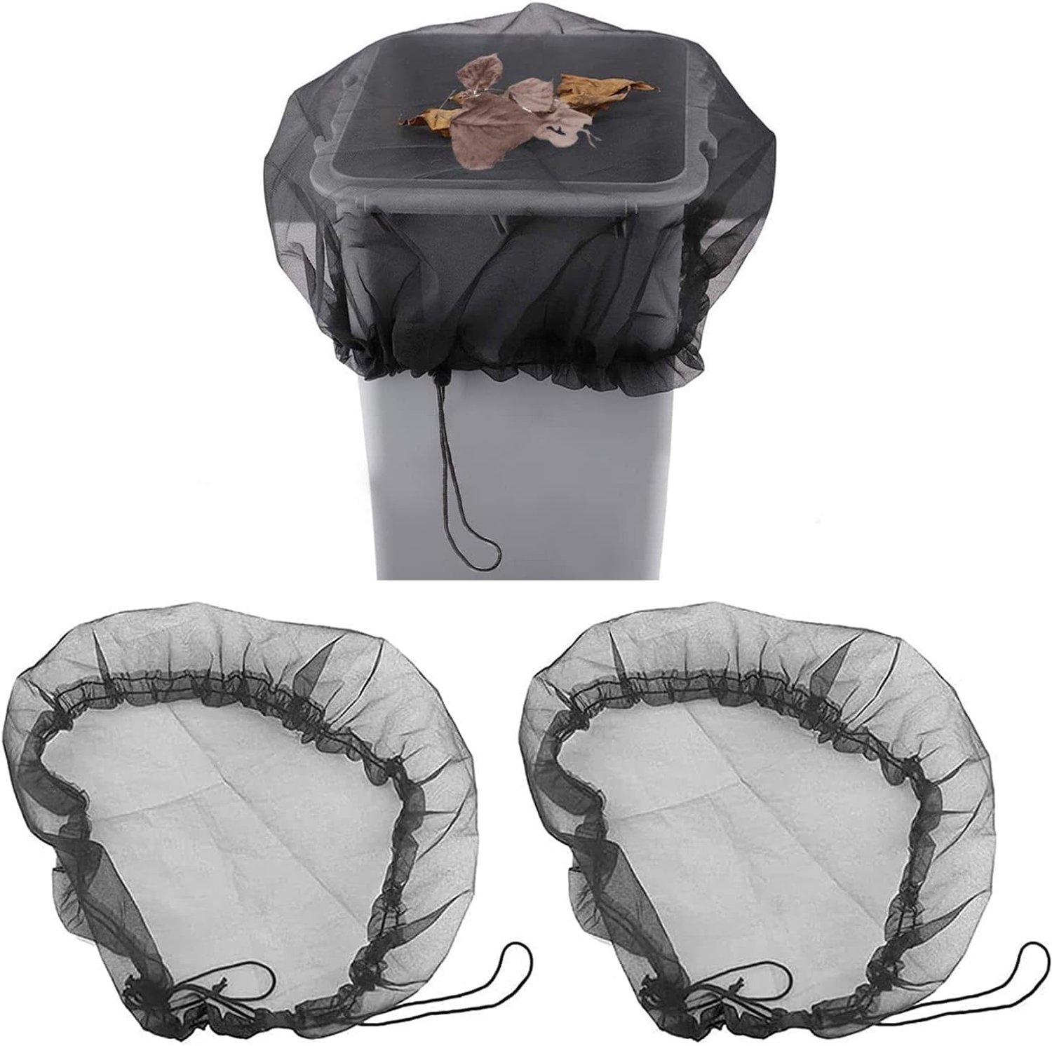 Regentonafdekking 95 cm - 2 stuks - hoogwaardig PE-materiaal - voorkomt bladeren en insecten - ServiceTopper