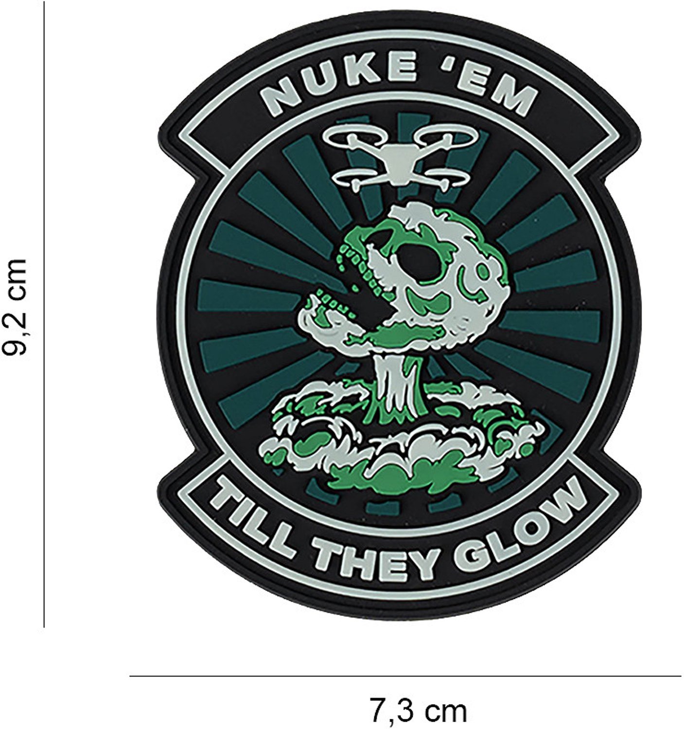 Embleem 3D PVC Nuke 'em Till they glow - Drone #13116
