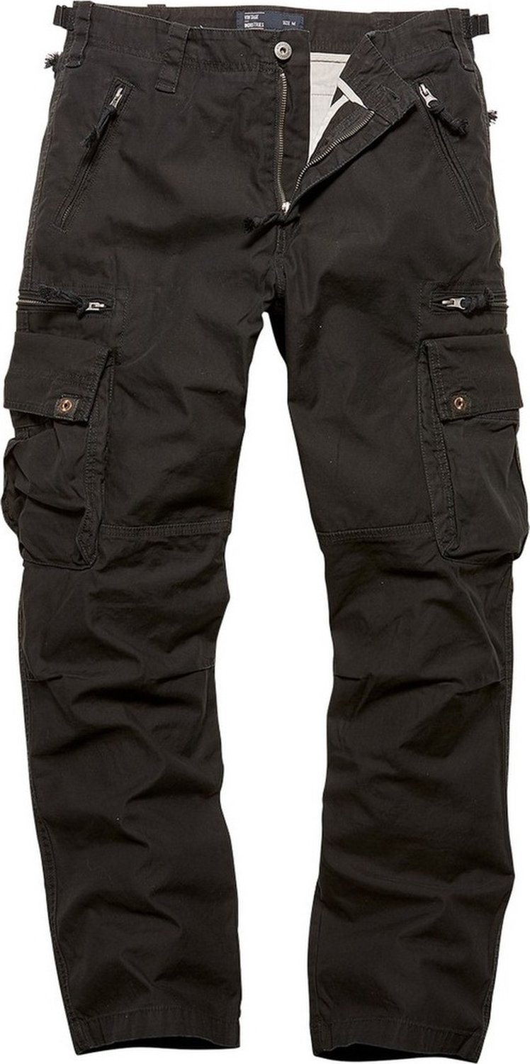 Vintage Industries RICO PANTS Heren Stoffen broek Zwart