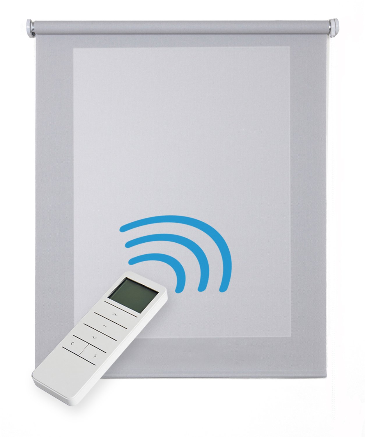 Storesdeco Motorgecontroleerd Screen rolgordijn, thermische isolatie,Grijs 200x250cm Grey Motor