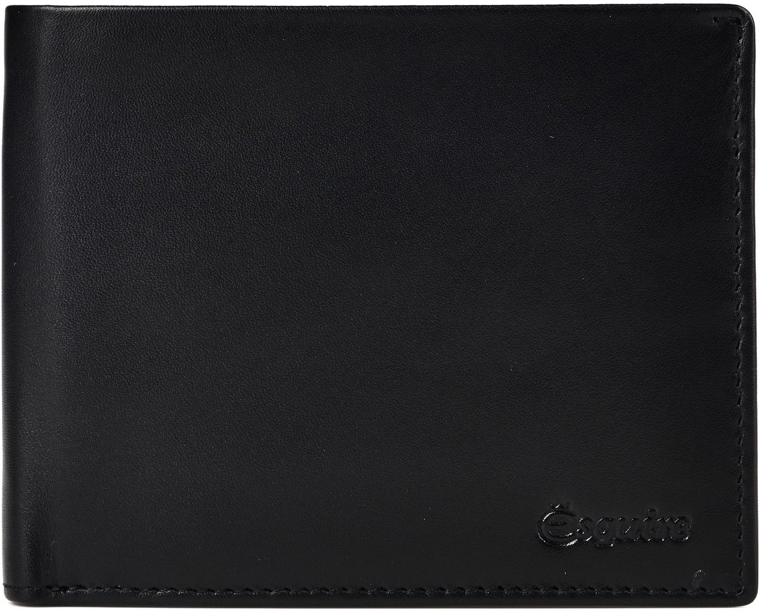 Esquire Portemonnee New Silk Bifold Wallet Black Zwart