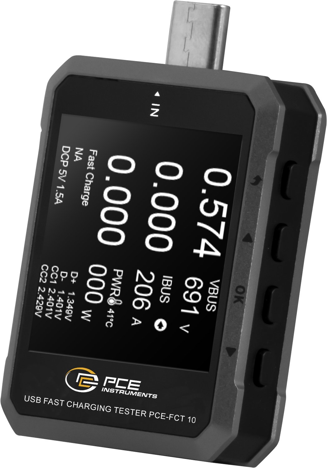 USB-snelladertester PCE-FCT 10