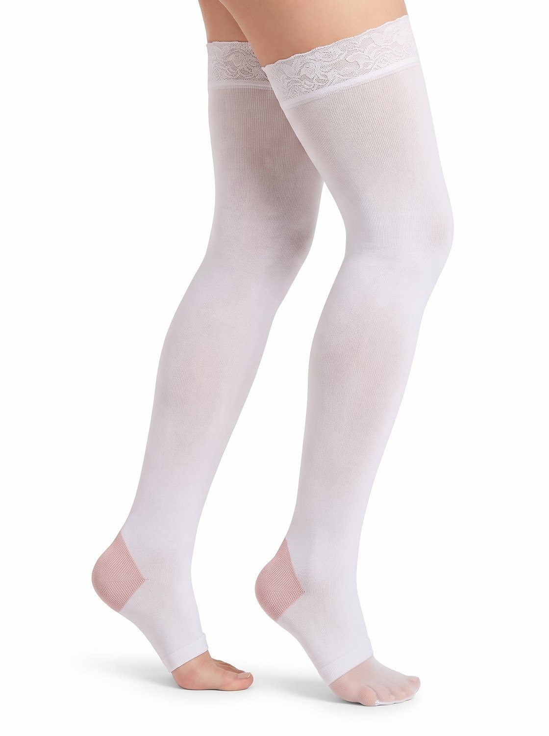 ARCH Anti-Embolie Compressiekous Bovenbeen Wit - Dames & Heren Maat:S