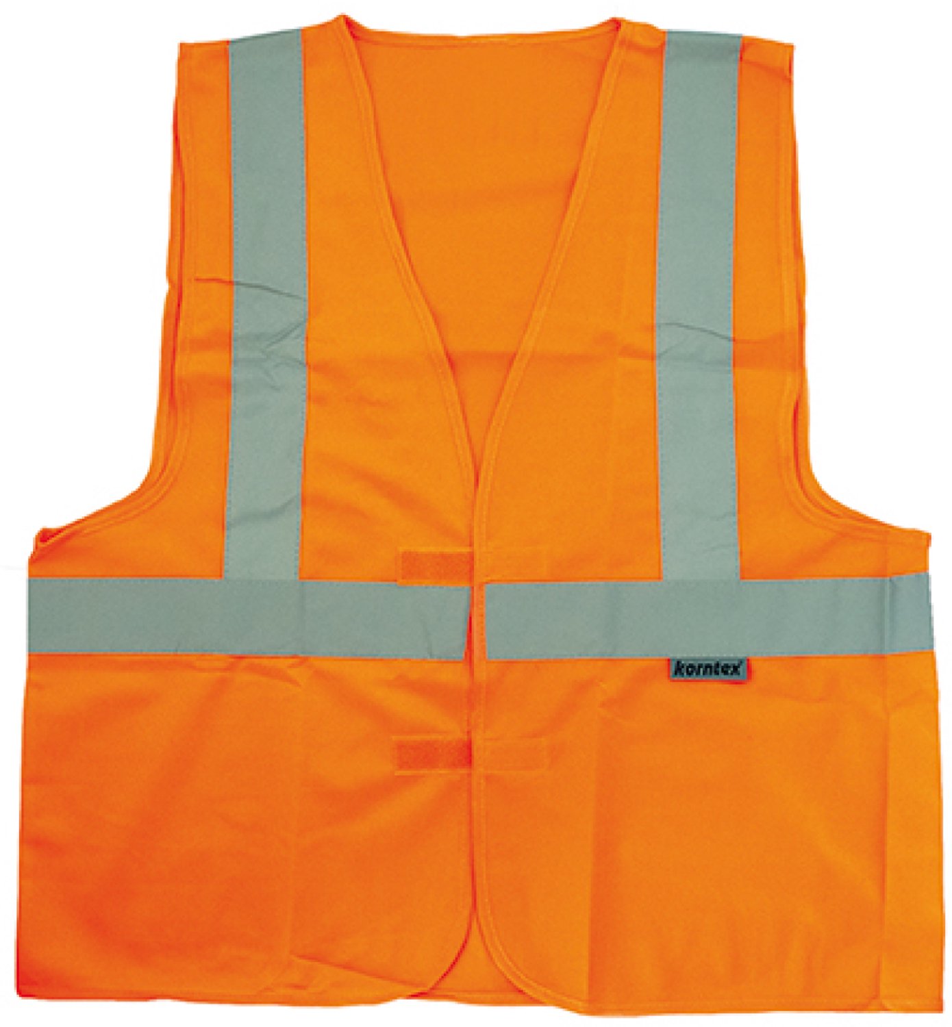 Korntex Hi-Vis Safety Vest With 3 Reflective Stripes Bremen KX141 - Signal Orange - XL