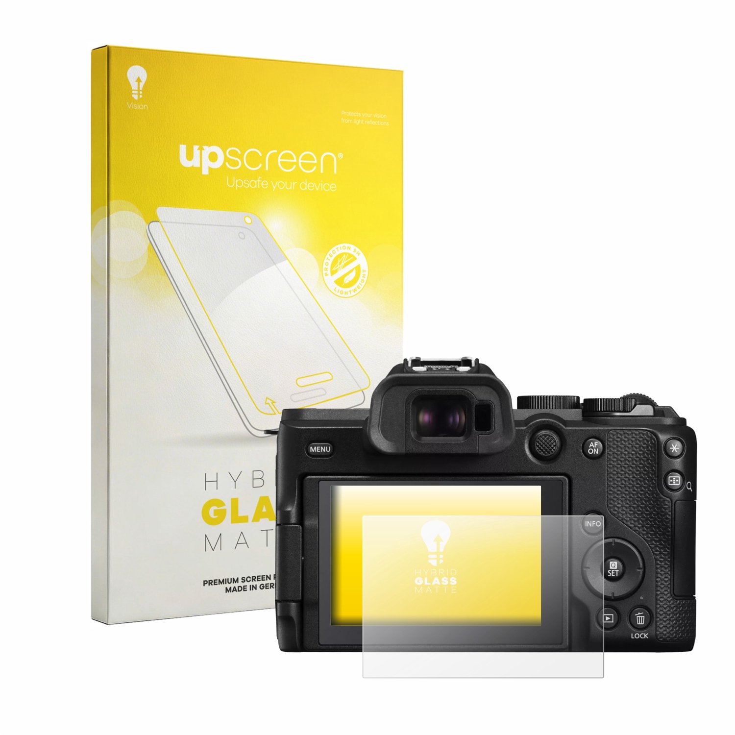 upscreen - Screenprotector voor Canon EOS R8 Mark II - Folie Beschermfolie Beschermglas matte