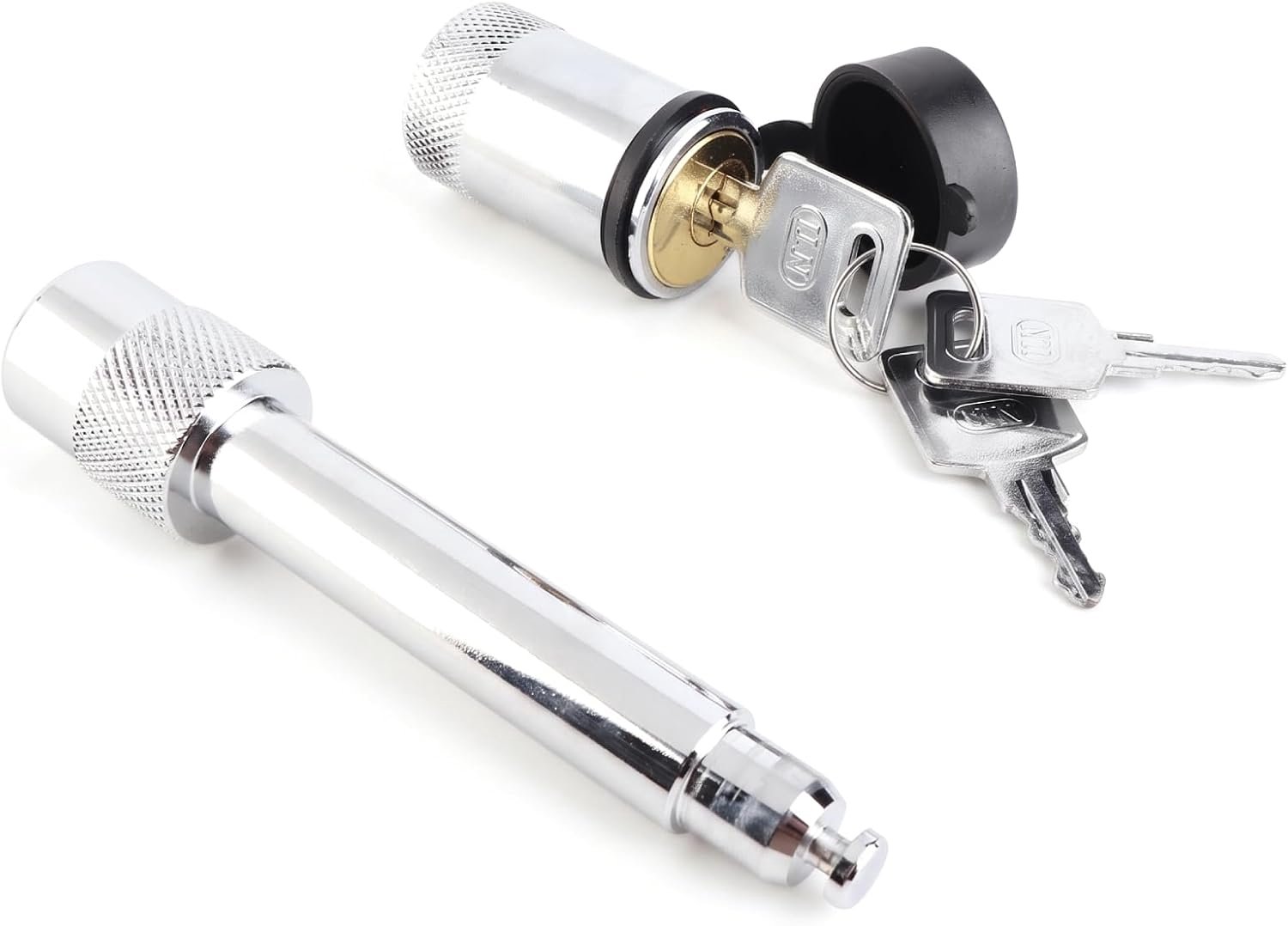 Aanhangwagenslot 5/8 inch - roestvrij staal - set van 2 met 3 sleutels - maximale bescherming voor aanhangwagens - ServiceTopper