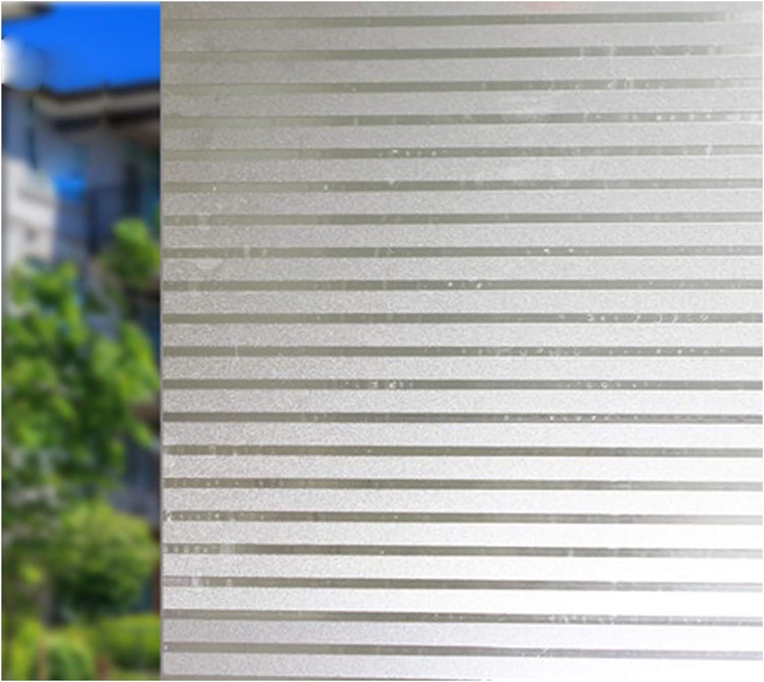 Raamfolie privacy 0.6x2m - Frosted statische cling - Decoratieve anti-UV - Geschikt voor slaapkamer en kantoor - ServiceTopper