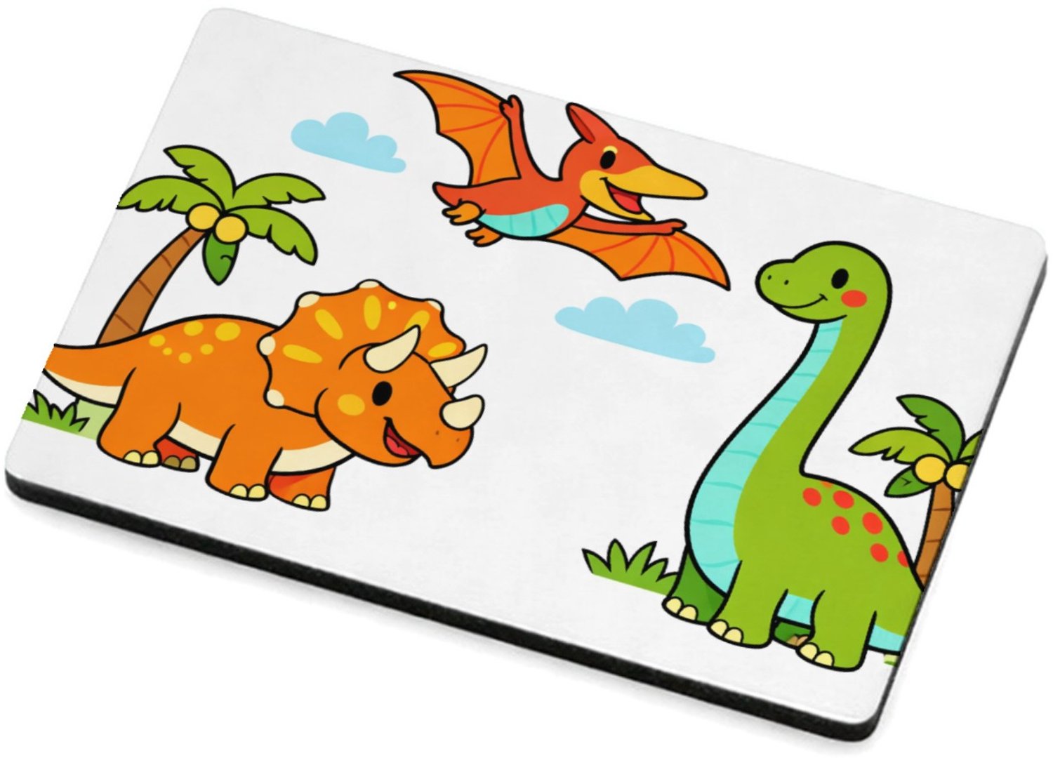 Mr Cadeautjes MDF magnetische fotolijst 7,5 x 5 - design Vrolijke jungle-exploratie met exotische dieren in een helde | cadeau Wit