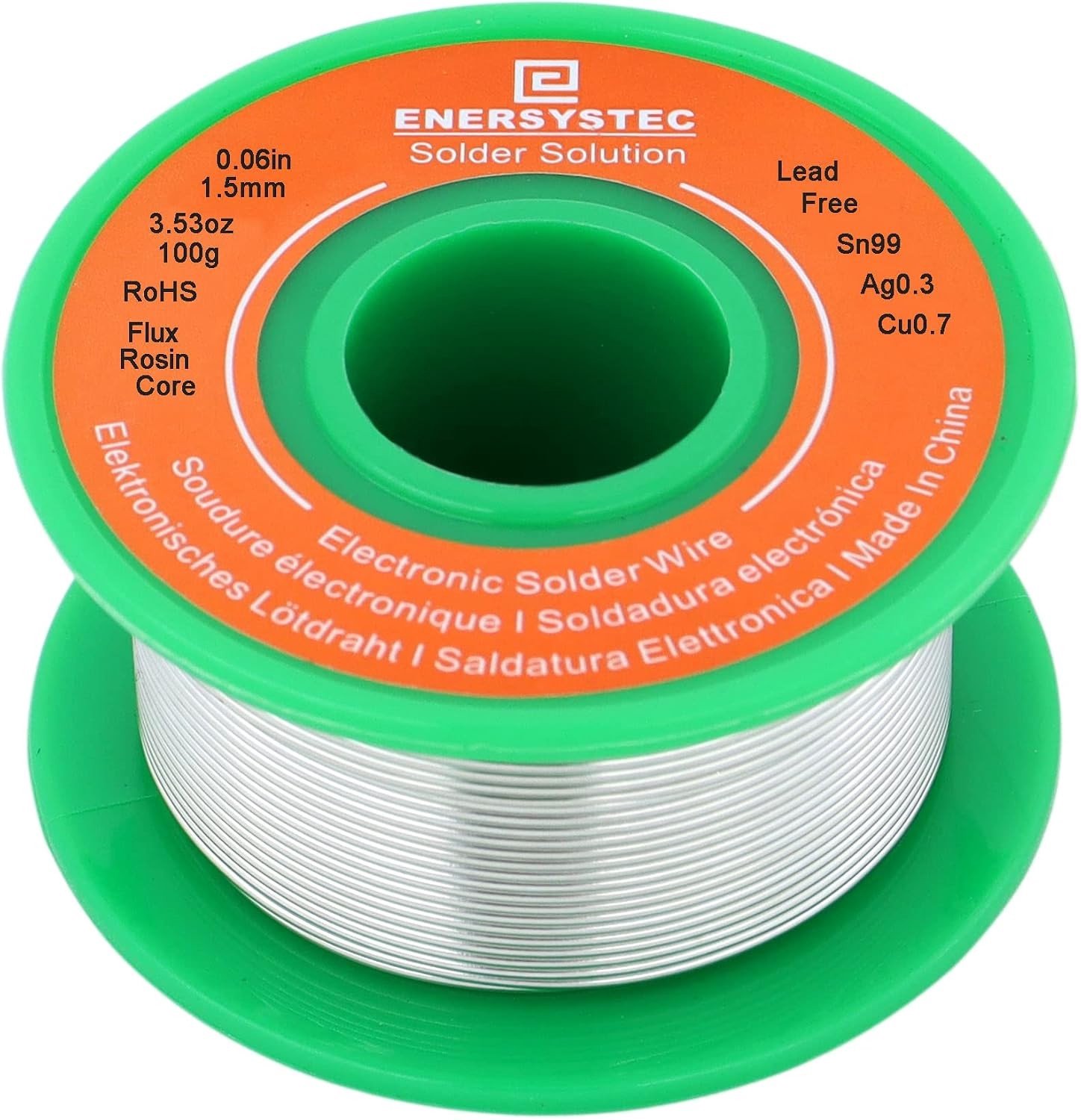 Loodvrije Soldeerdraad - 1.5 mm - 100 g - Elektronische Soldeerdraad met Rosin Core - Voor Elektronica en DIY