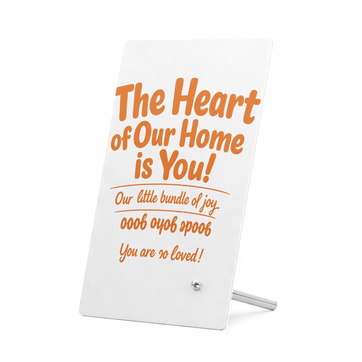 Mr Cadeautjes Glasframe 11 x 16 - design Speelse typografische boodschap voor een andere ouderrol | cadeau Wit