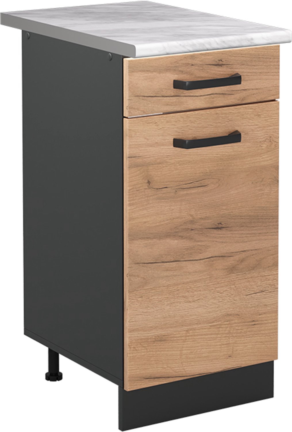 Vicco R-Line Keukenonderkast – 40 cm WB Marmer Krachtige eik goud