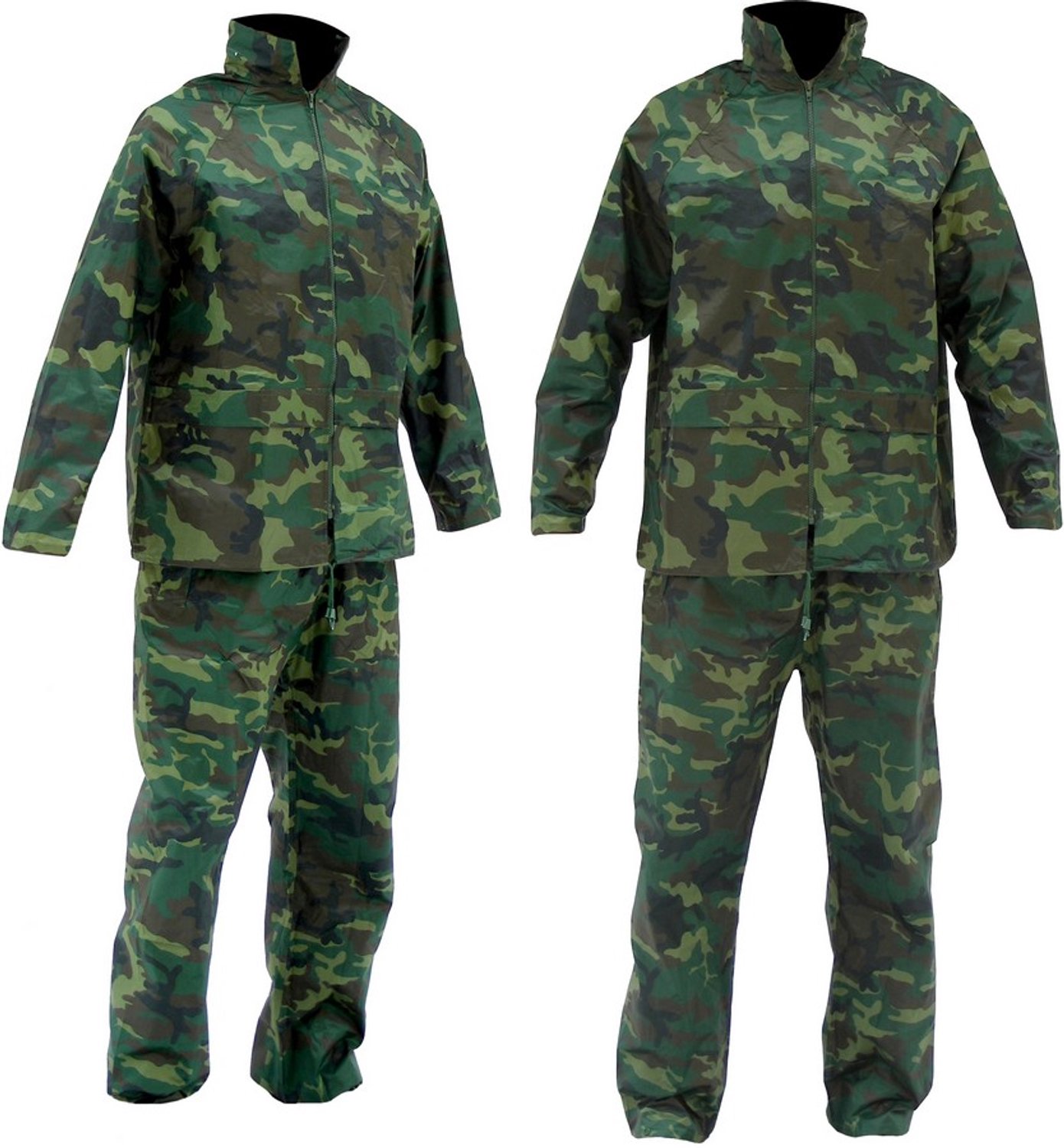 Regenpak Camouflage Jas/Broek Groen
