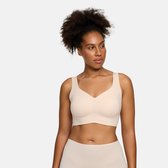 cfab - Comfort Minimizer Rugondersteunende BH - Zand - 3XL - BH Zonder Beugel Voorgevormd - Ondergoed - Naadlos